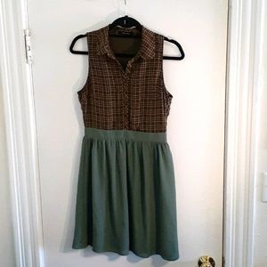 Modcloth Sleeveless Collared Dress